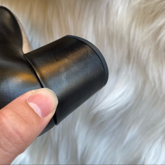 Chloe Lauren Black Scalloped Low Heel Pumps 35.5 - Picture 6 of 12